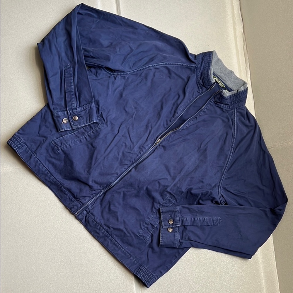 Eddie Bauer Blue Lightweight Shirt Jacket Chore Coat